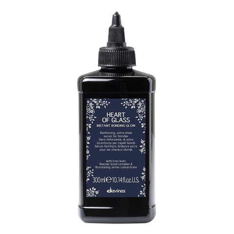Davines HEART OF GLASS: Мгновенная сыворотка-Бондинг для сияния волос блонд (Instant Binding Glow)