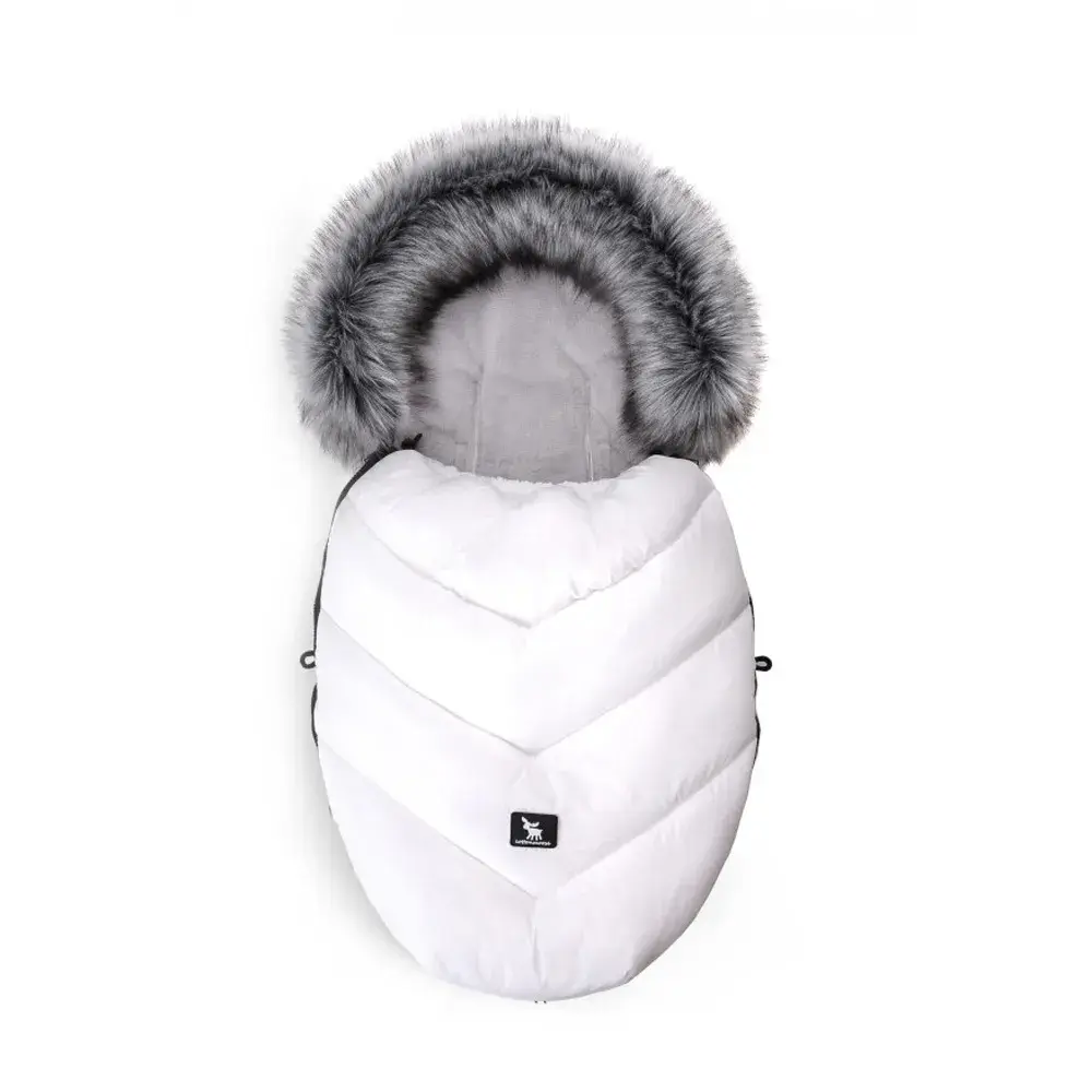 CottonMoose Mini Moose Footmuff White 15 990 Kid Mall