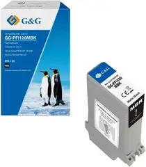 Картридж струйный G&G GG-PFI120MBK черный матовый (130мл) для Canon imagePROGRAF TM-200, TM-205, TM-300, TM-305, TM-250, TM-250, TM-350, TM-355