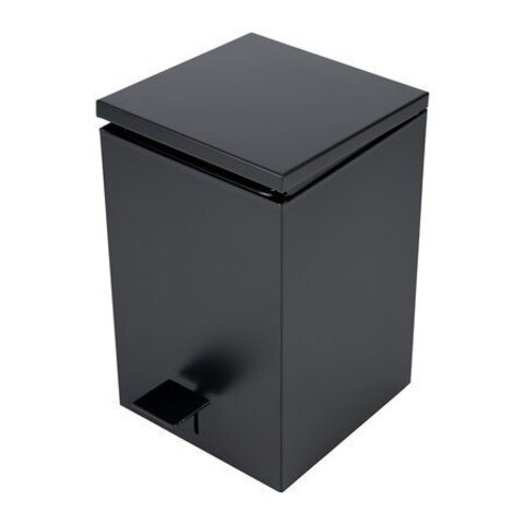 Decor Walther 0614560 Decor Walther TE 70 SC Ведро 20x20x32см, с педалью и крышкой, softclose, цвет: черный матовый