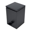 Decor Walther 0614560 Decor Walther TE 70 SC Ведро 20x20x32см, с педалью и крышкой, softclose, цвет: черный матовый