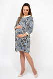 Платье для беременных и кормящих 09917 серый