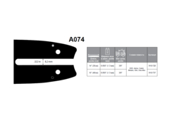Шина пилы цепной сварная DDE 14
