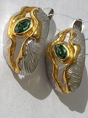 Даурия (серьги из серебра)