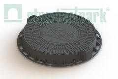 Люк Л-60.80.10-ПП пластиковый черный "Домик" 35188-80д