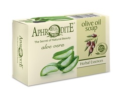 Мыло оливковое с алоэ вера Aphrodite 100 гр