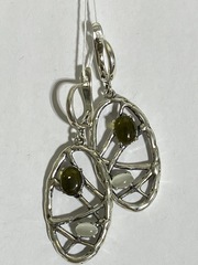 Бари (серьги из серебра)