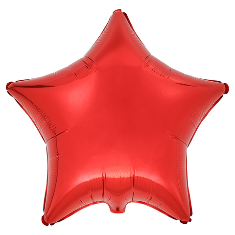 Воздушный шар Звезда 44см (Красная)