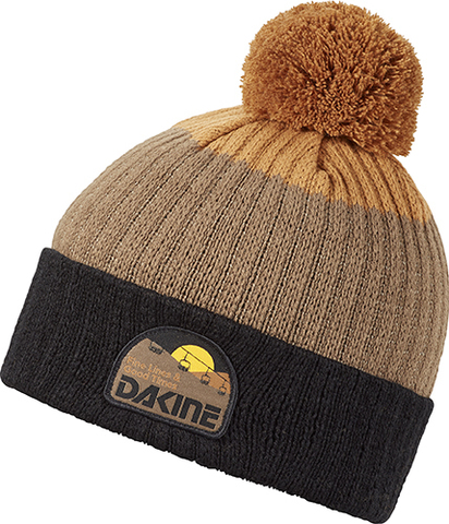 Картинка шапка-бини Dakine Ezra Beanie Black/Chocolate Chip/Caramel - 1