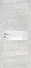 Дверь PX-3 AL кромка с 2-х ст. / Цвет Дуб скай бежевый / белоснежный лакобель / Двери PROFILO PORTE
