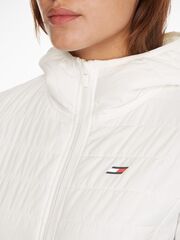 Женская теннисная куртка Tommy Hilfiger Slim Sorona Padded Hood Jacket - ecru