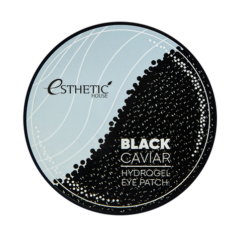 [ESTHETIC HOUSE] Гидрогелевые патчи для глаз ЧЕРНАЯ ИКРА Black Caviar Hydrogel Eye Patch, 60 шт