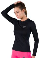 Женская теннисная футболка - Hydrogen Second Skin Mesh Long Sleeve - black