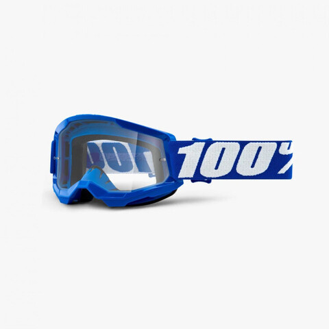 Очки подростковые 100% Strata 2 Youth Goggle Blue / Clear Lens