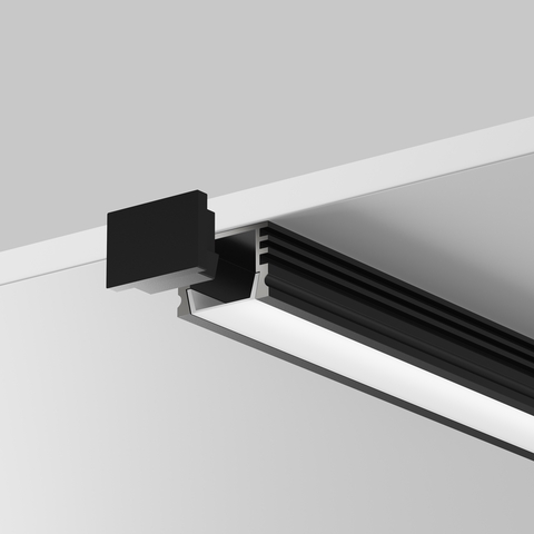 Алюминиевый профиль Maytoni накладной 16x12 (Черный, 2 м), ALM-005-B-2M 631005