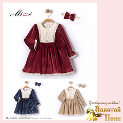 Платье с повязкой детское (74-92) 251108-A1332