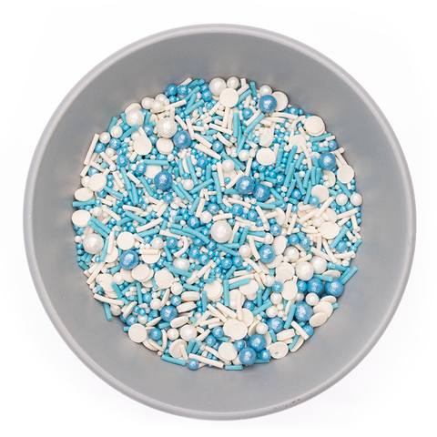 Посыпка сахарная Декоративный микс (голубой, белый перламутр) (1010), кг