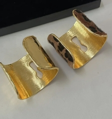 Браслет манжета ЗАМОЧНАЯ СКВАЖИНА широкий, черный в стиле Schiaparelli