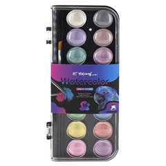 
          Акварель Yalong меловая 16 цветов, перламутровая, с кистью, пластик. упаковка, "Rio"