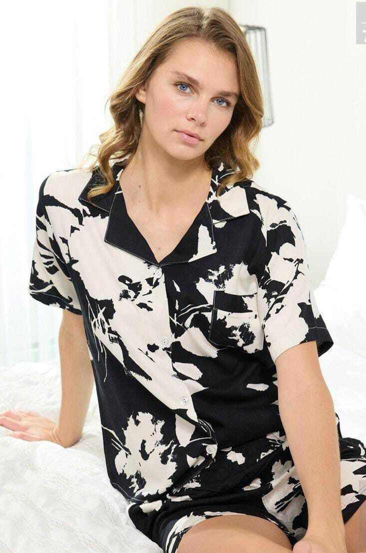 SEAMLIFE  Пижама Чёрные пятна шорты