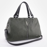 Сумка Саломея 198 македония оливковый + черный