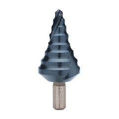 Сверло ступенчатое 6-32мм (Спиральное) HSS-G TiALN 8ступ. L75мм хв.10мм Ruko 101057F