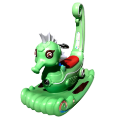 Парковый электромобиль «Морской конек», зелёный