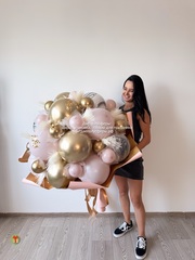 Вау букет в розовой гамме в размере XL