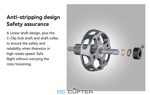 T-Motor AT2820 KV880 3D F3A длинный вал