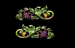 Силиконовый молд № 0334 Набор вензелей Виноградная лоза