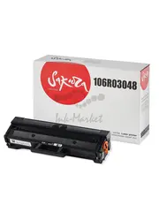 Картридж Sakura 106R03048 для XEROX, черный, 1500+1500 к. (2шт в упаковке)