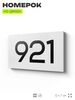 Номер на дверь 921, табличка на дверь для офиса, квартиры, кабинета, аудитории, склада, белая 120х70 мм, Айдентика Технолоджи