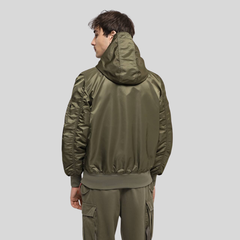 Бомбер Alpha Industries L-2B Hooded Gen II Green (Зелёный)