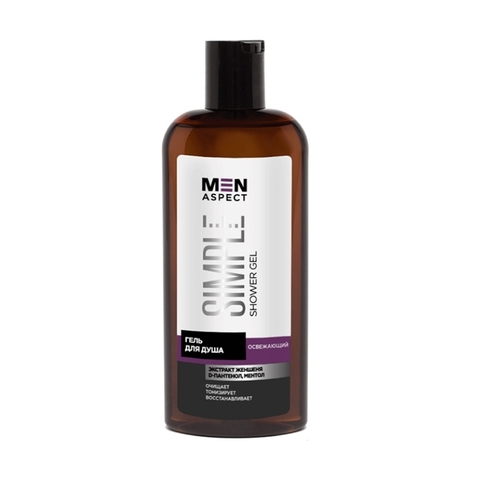 Modum MEN ASPECT SIMPLE Гель для душа  Освежающий, 250мл (Е140-403)