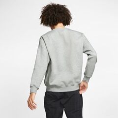 Толстовка теннисная Nike Swoosh Club Crew M - dk grey heather/white