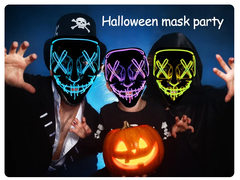 Хэллоуин неоновая маска