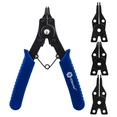 Съемник стопорных колец КОБАЛЬТ в наборе с 4 насадками  (1 шт.) блистер (246-463)