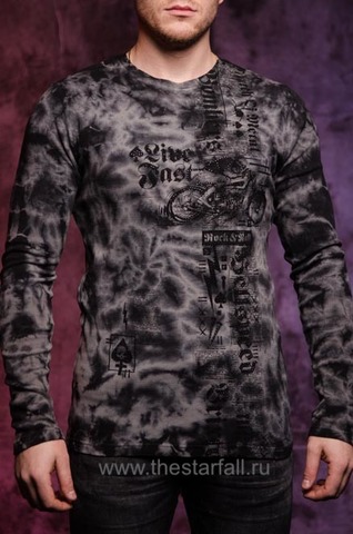 Affliction | Пуловер мужской Moto Hellspeed A21367 перед на модели