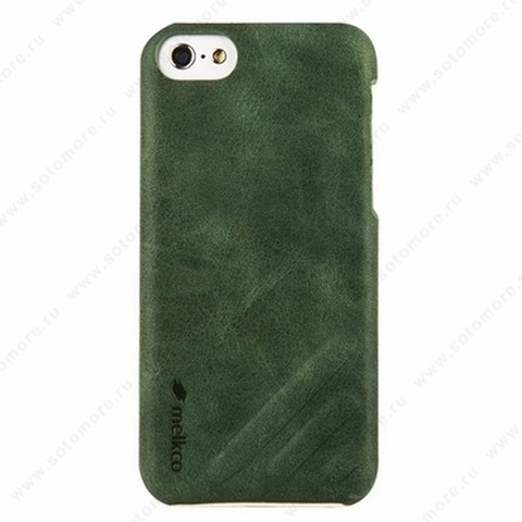 Накладка Melkco кожаная для iPhone 5C Leather Snap Cover Craft Limited Edition Prime Dotta (Classic Vintage Green)