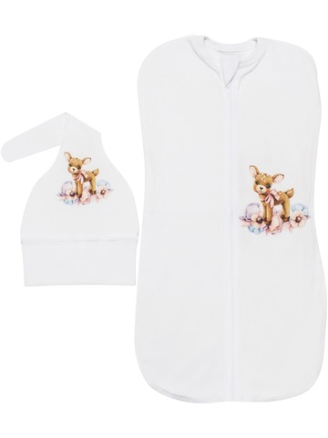 Пеленка-кокон "Олененок" с шапочкой