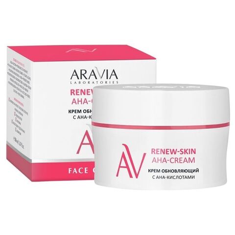 Крем обновляющий с АНА-кислотами RENEW-SKIN AHA-CREAM, 50 мл ARAVIA Laboratories