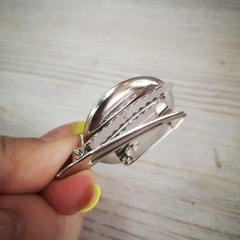 Заготовка для броши и значка Металлическая ø 35мм