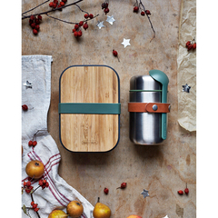 Термос black+blum, food flask, 400 мл, зеленый