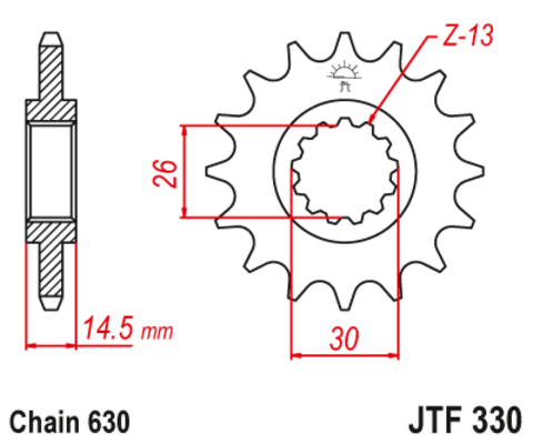 Звезда ведущая JTF330-15