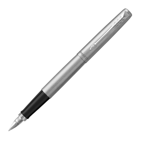 Перьевая ручка Parker Jotter Core F61 Stainless Steel CT, перо:M, цвет чернил:blue, блистер.