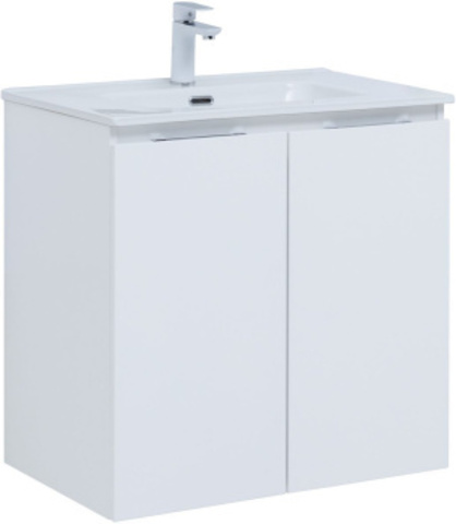 Aquanet 303905 Тумба Алвита new 70 подвесная 2 дв. цв.белый матовый (303905)