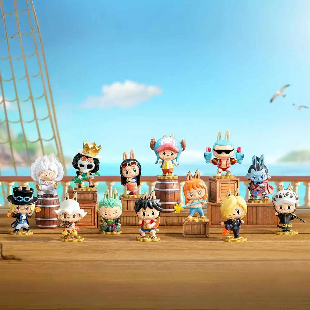 THE MONSTERS ONE PIECE フィギュア 4個セット Случайная фигурка POP MART The Monsters: One Piece – купить по