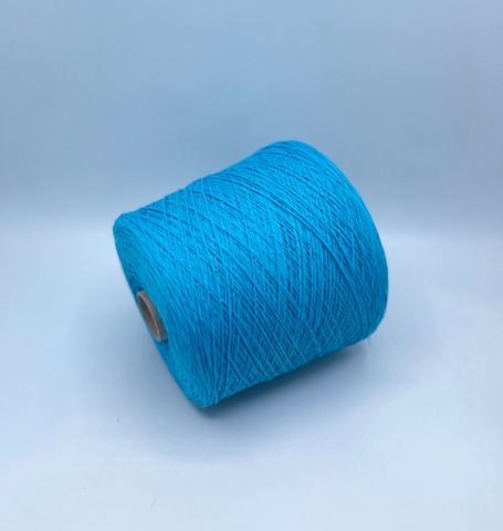 Бобинная пряжа (пр.Италия), art.Cotone, 350м/100 гр. 100%Хлопок, цвет-Голубая лазурь , арт.34836