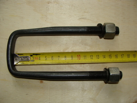 Стремянка рессор 469 (170 мм) в сб.с гайкой, гровером (3741 нов.рессоры)