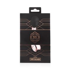 Золотисто-черный мини-вибратор Mini Curve Massager - 13 см. - 